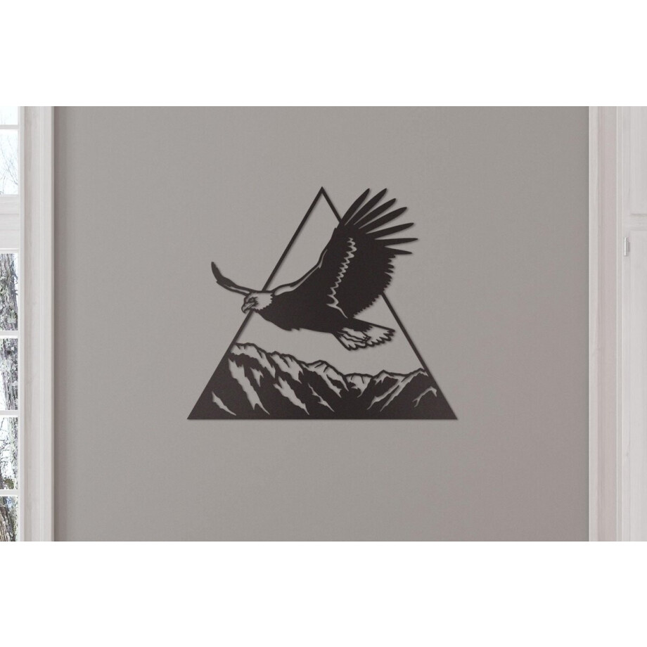 Wanddecoratie dieren | Adelaar driehoek - XL (69x80cm) afbeelding 1