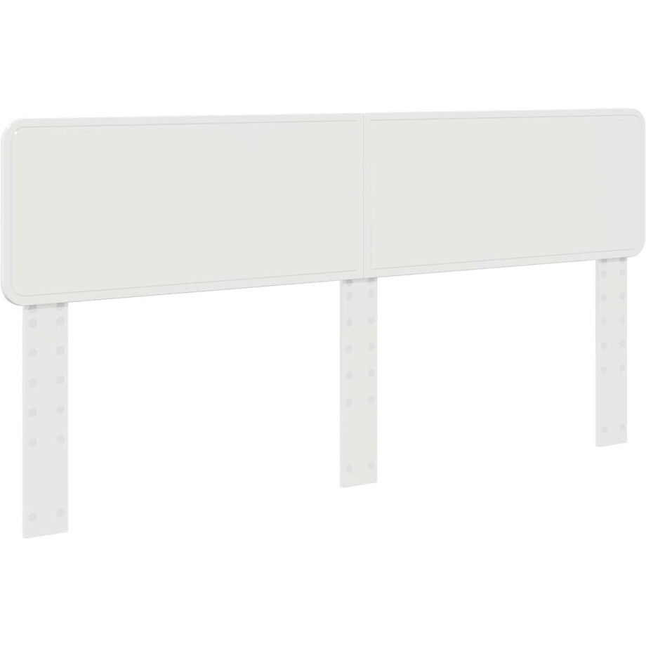 vidaXL - Hoofdbord - Wit - 180 - cm - Bewerkt - hout afbeelding 1