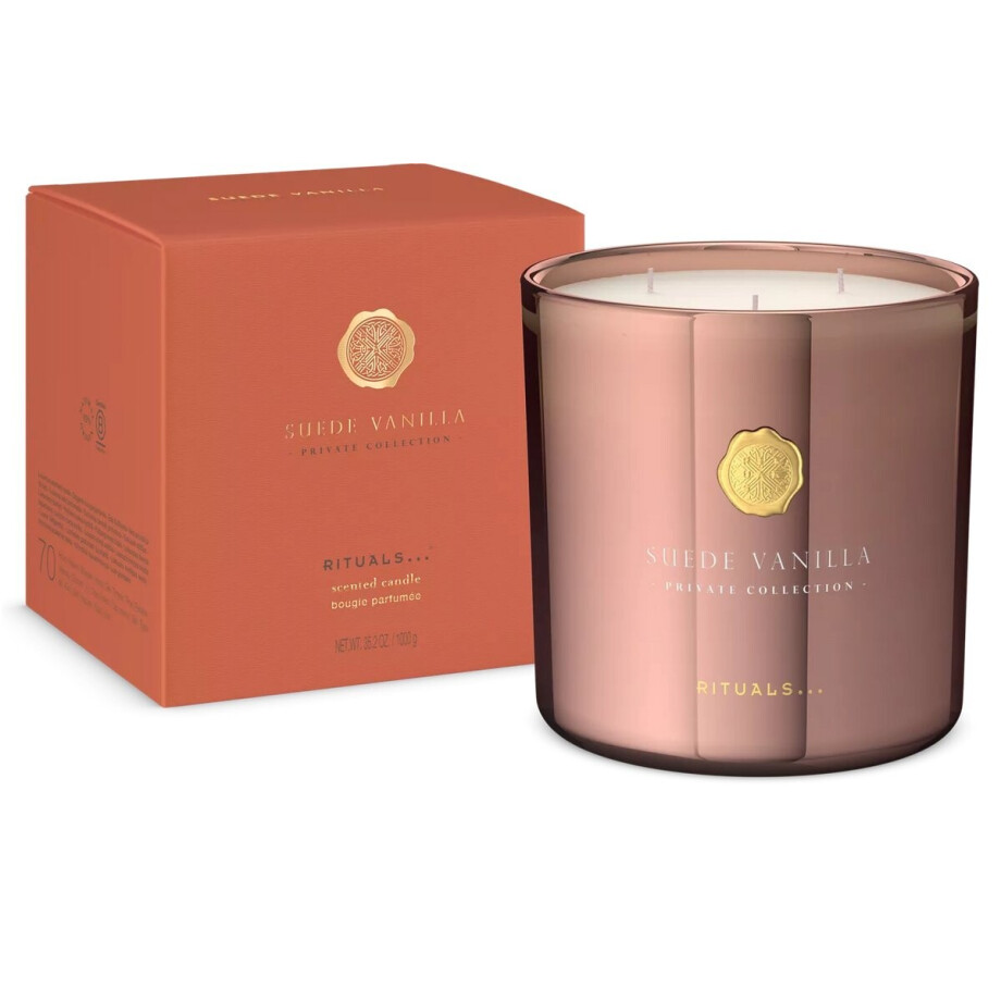 Rituals Suede Vanilla - Scented Candle 1000 g - Geur Kaars - Private Collection afbeelding 1