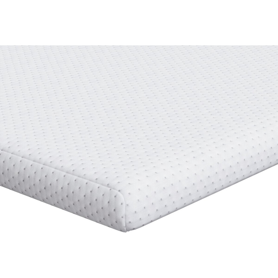 vidaXL - Matras - Topper - Wit - 180 - x - 200 - cm - Jacquard - Stof afbeelding 1