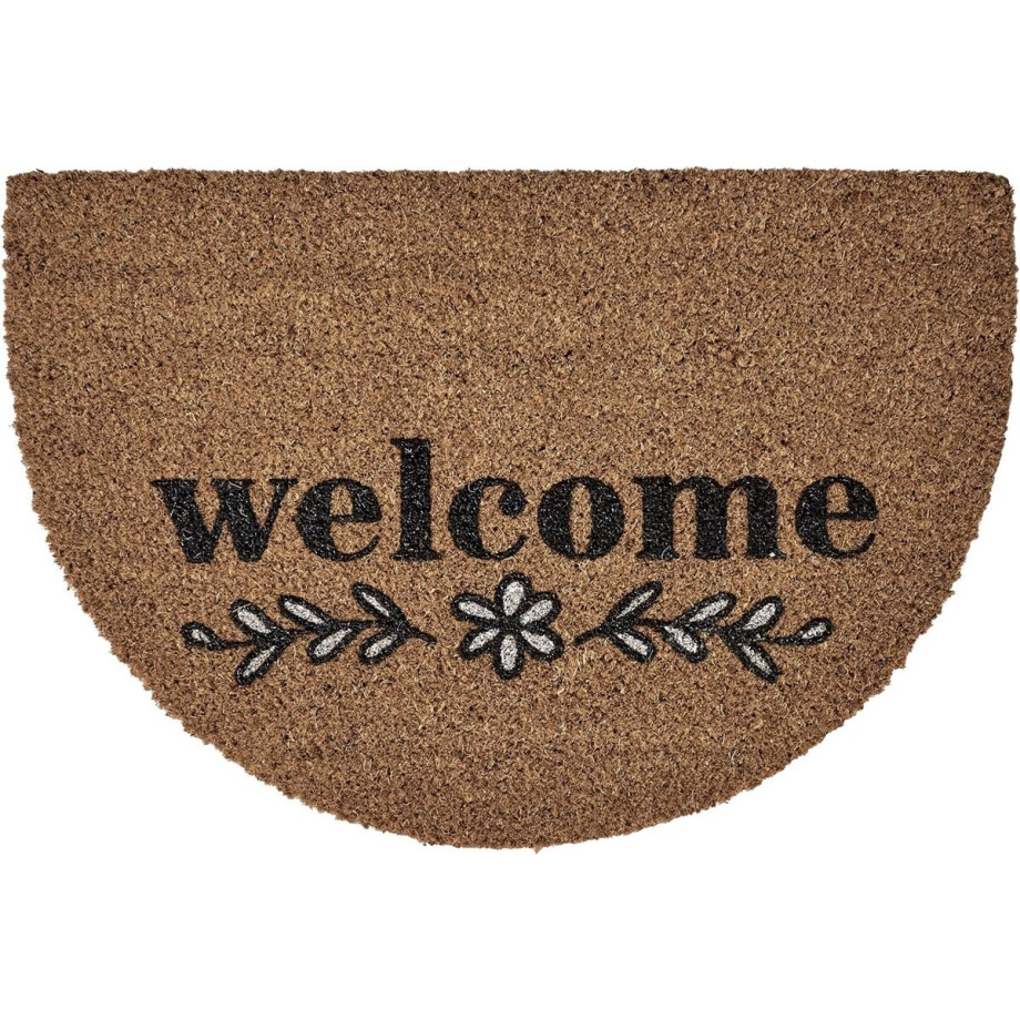 MD Entree - Deurmat - Kokosmat - Finesse - Welcome Flower - 40 x 60 cm MD Entree - Deurmat - Kokosmat - Finesse - Welcome Flower - 40 x 60 cm afbeelding 1