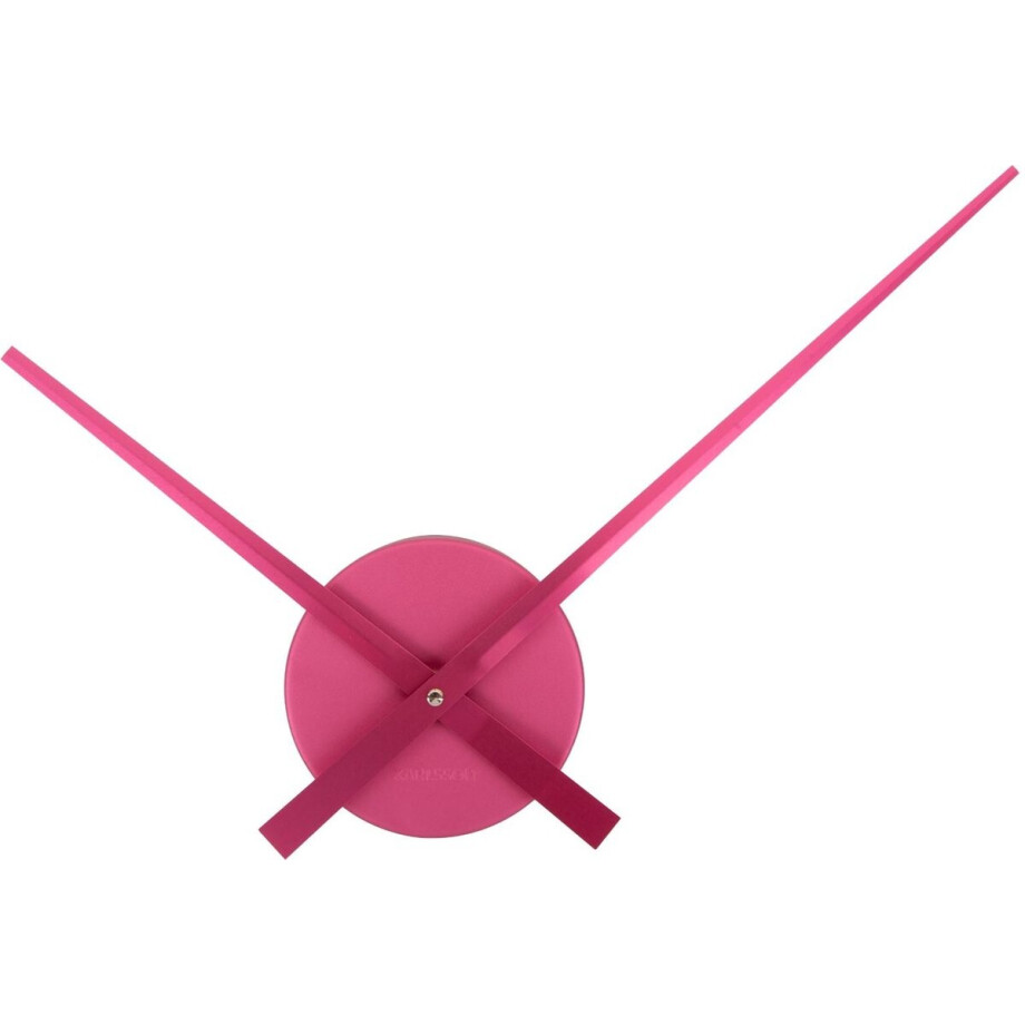Karlsson Wandklok Little Big Time Mini Metallic - Roze - Ø41cm - Wandklok Scandinavisch afbeelding 1