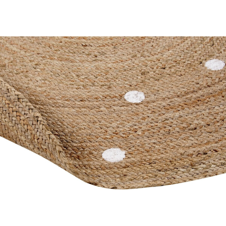 BELIANI KHARRA - Laagpolig vloerkleed - Beige - 140 cm - Jute BELIANI KHARRA - Laagpolig vloerkleed - Beige - 140 cm - Jute afbeelding 1