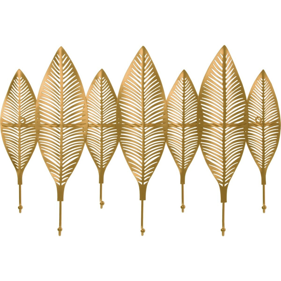 QUVIO Wand kapstok - Kledingrek - Kapstokhaak - Kleerhanger - Kapstok hangend - Kapstok wandkapstok - Kapstokhaken - 7 Veren en 7 haken afbeelding 1