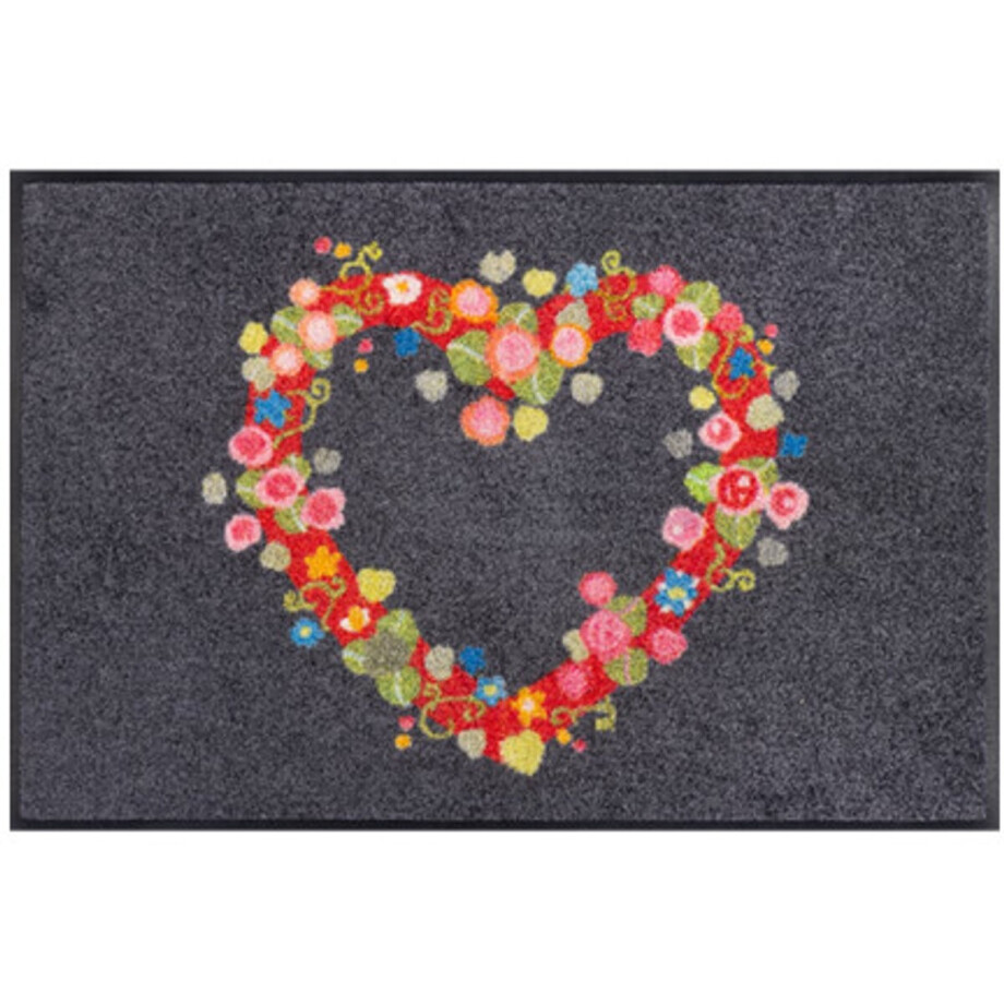 Kleen-Tex Wash+Dry Design Wasbare Deurmat - Floral Romance - 50 x 75cm Kleen-Tex Wash+Dry Design Wasbare Deurmat - Floral Romance - 50 x 75cm afbeelding 1