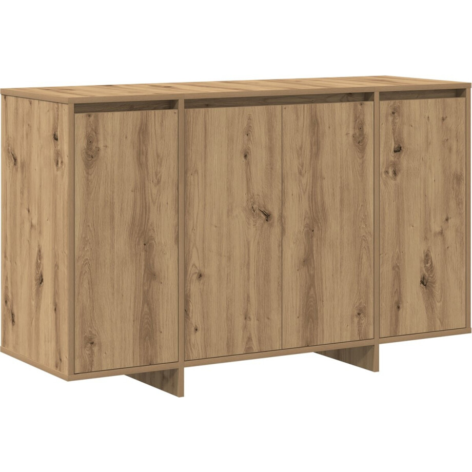vidaXL - Dressoir - Artisan - Eiken - 120 - x - 41 - x - 75 - cm - Bewerkt - hout vidaXL - Dressoir - Artisan - Eiken - 120 - x - 41 - x - 75 - cm - Bewerkt - hout afbeelding 1