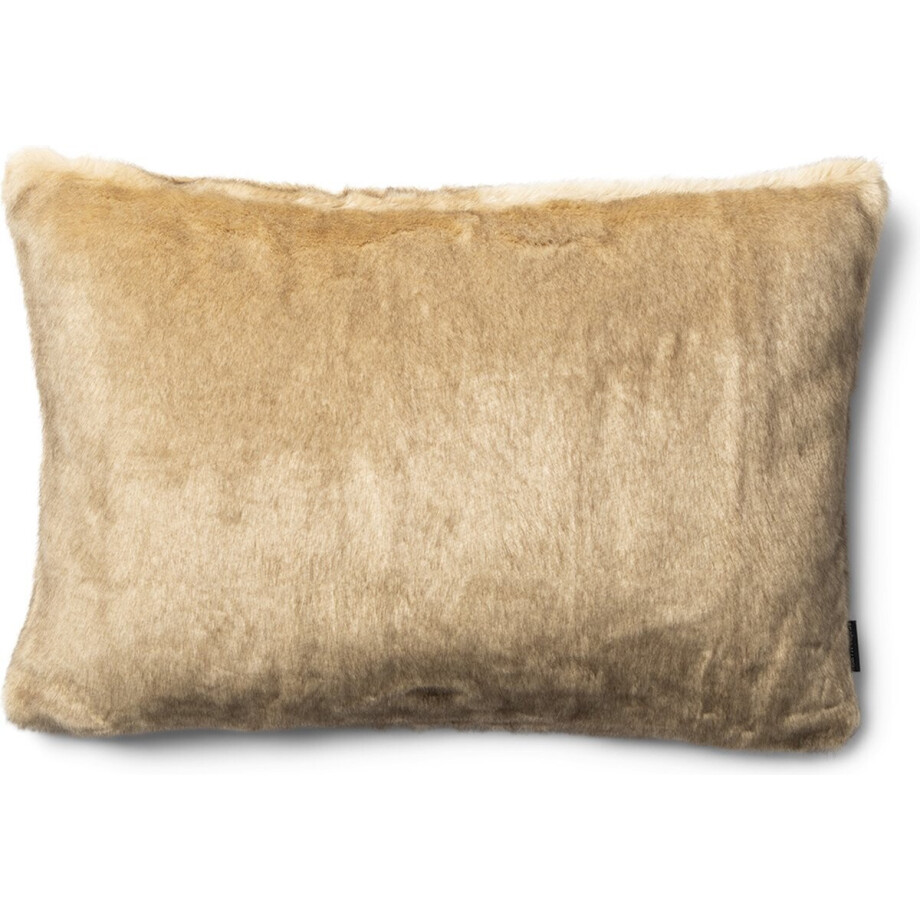 Riviera Maison Kussenhoes, Sierkussen zacht imitatiebont - RM Veran, Kussensloop 65x45 - Bruin afbeelding 1