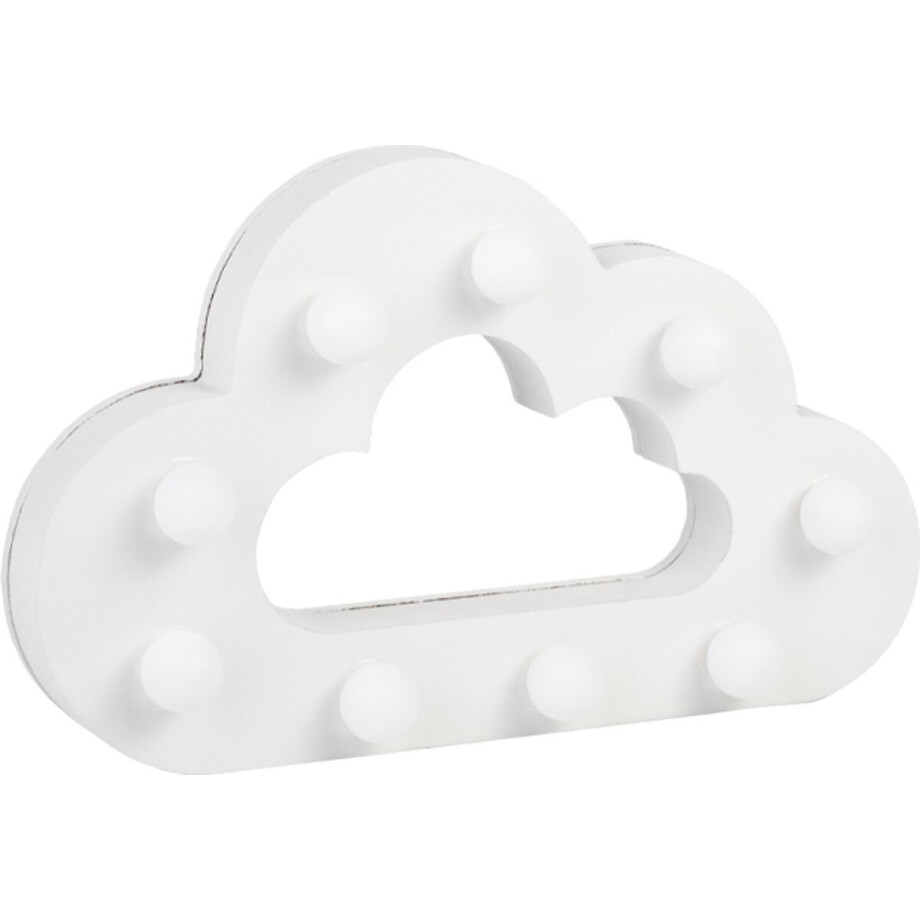 Verlichting | LED Letter | Vorm: Wolk | Afmeting: 16x11cm afbeelding 1