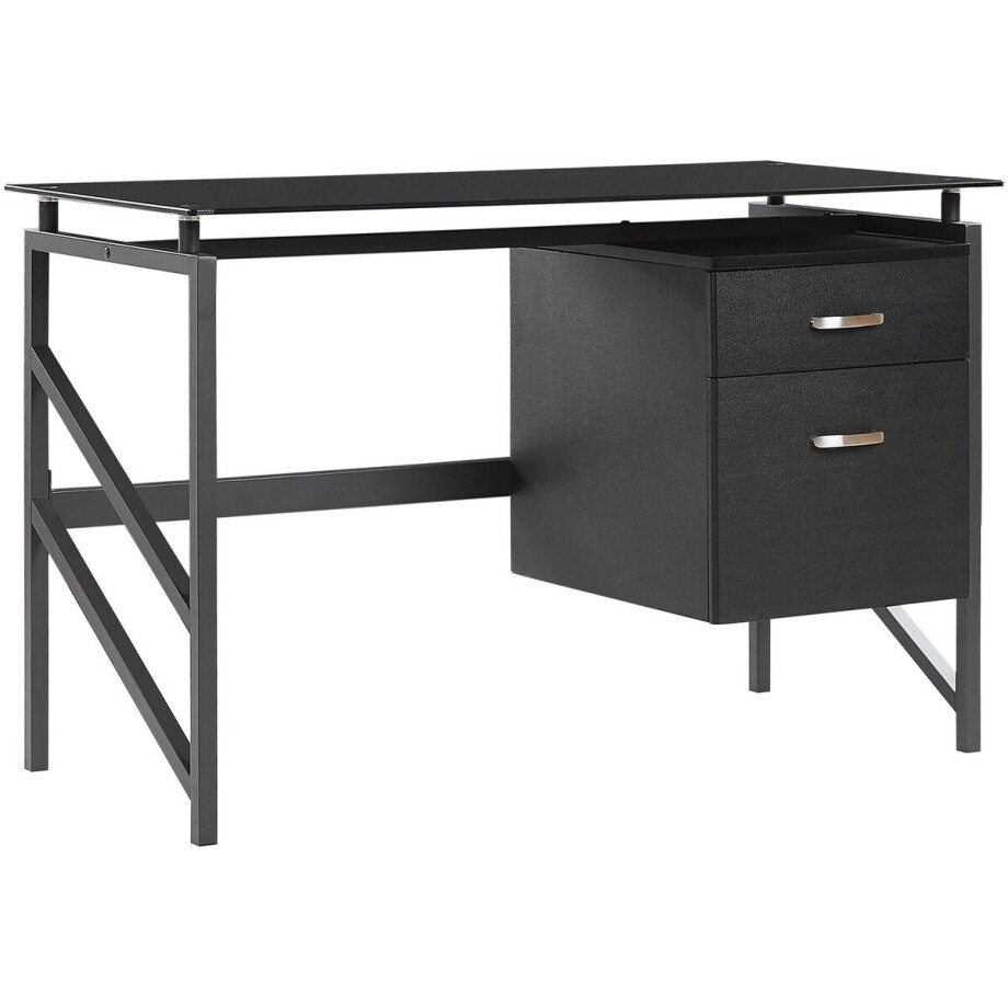 MORITON - Bureau - Zwart - MDF MORITON - Bureau - Zwart - MDF afbeelding 1