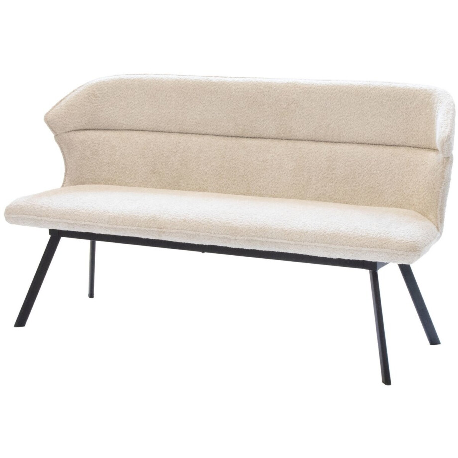 Giga Meubel Eetkamerbank Avery - Beige Stof - 160x60x88cm afbeelding 1