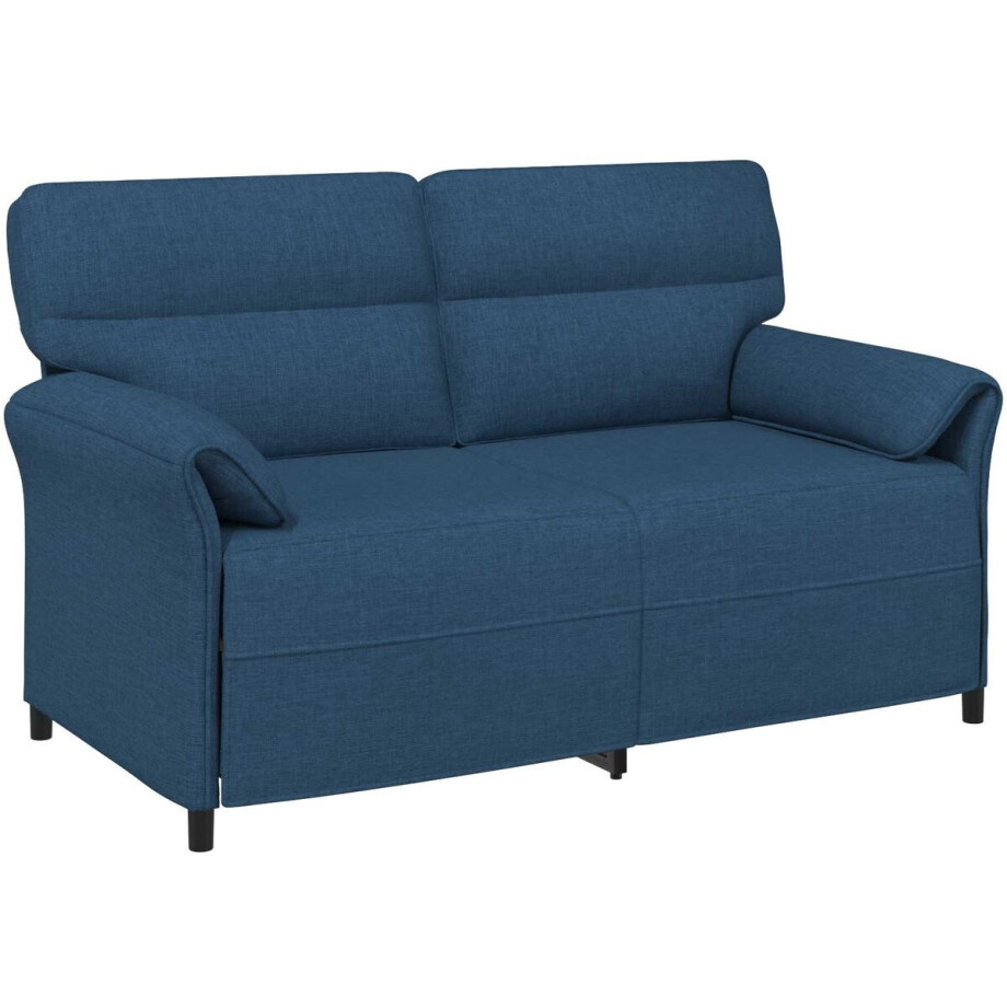 vidaXL - Bank - 100% - polyester - metalen - frame - MDF, - Multiplex afbeelding 1