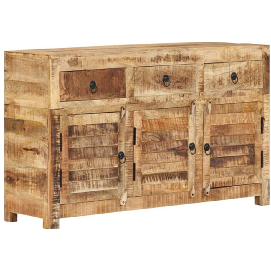 vidaXL - Dressoir - 110x30x65 - cm - massief - mangohout afbeelding 1