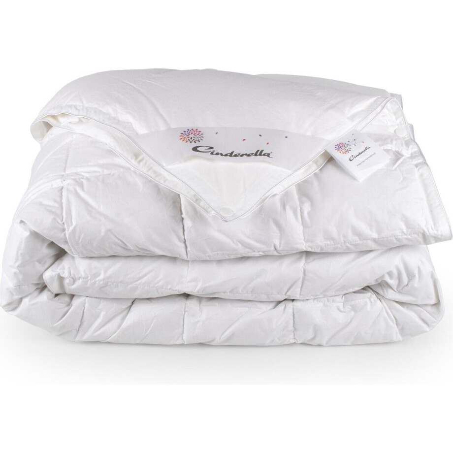 Cinderella Soul Dekbed 4-seizoenen - 1 Persoons - Luxe Eendendons Vulling - Percale tijk - 140x 200 cm Cinderella Soul Dekbed 4-seizoenen - 1 Persoons - Luxe Eendendons Vulling - Percale tijk - 140x 200 cm afbeelding 1
