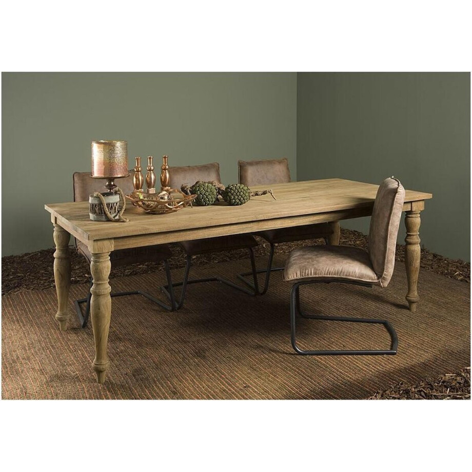 Tower Living eettafel Bologna 240x100x78 cm teak afbeelding 1