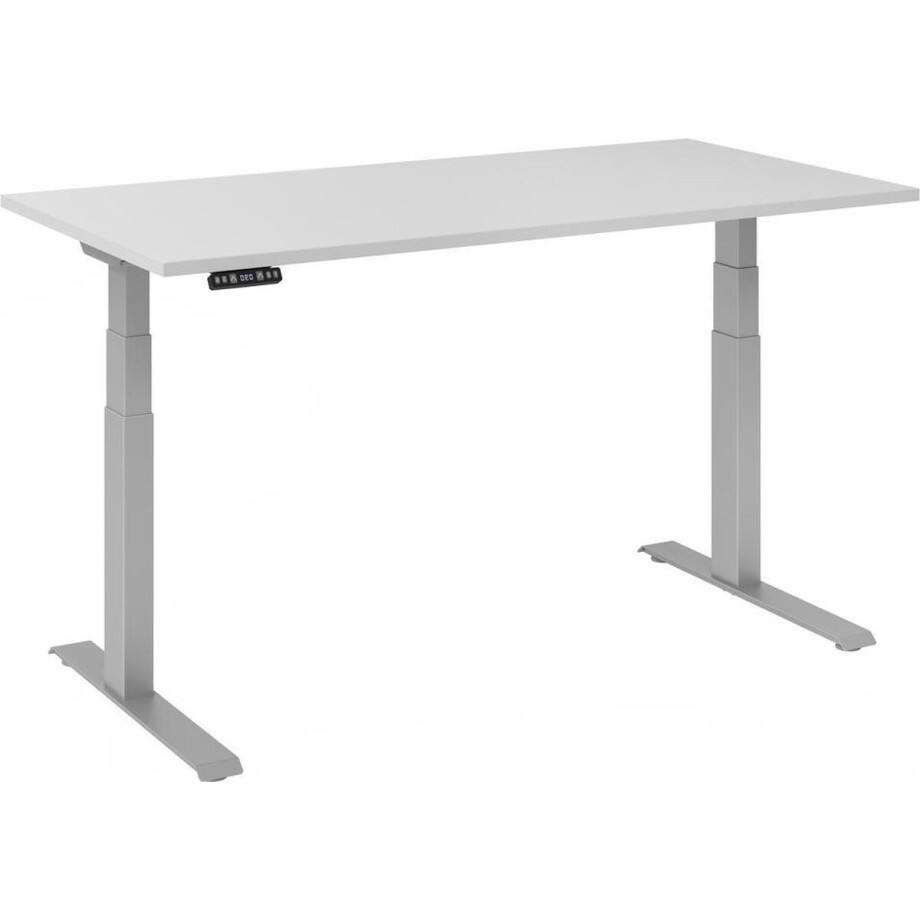Bureau XDKB elektrisch in hoogte verstelbaar 160 x 80 Grijs - Zilver afbeelding 1