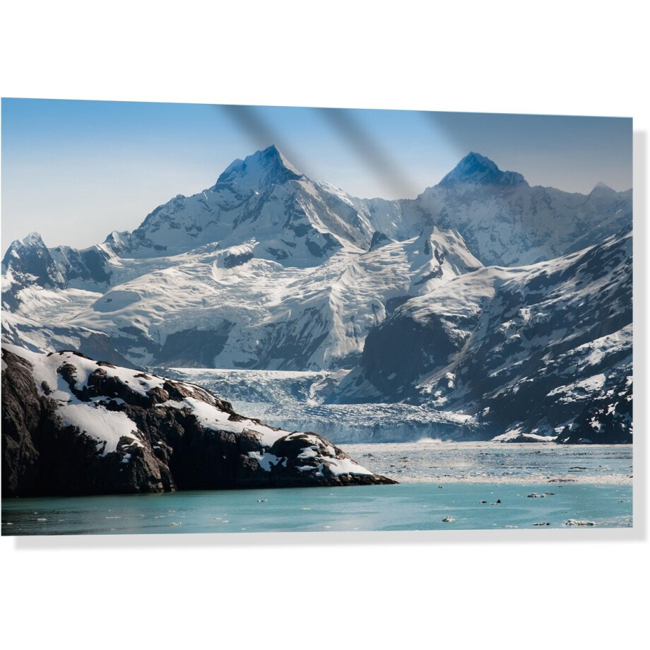 Glasschilderij - Foto op acrylglas - 30x20cm - ijs aan het water + ophangsysteem Glasschilderij - Foto op acrylglas - 30x20cm - ijs aan het water + ophangsysteem afbeelding 1