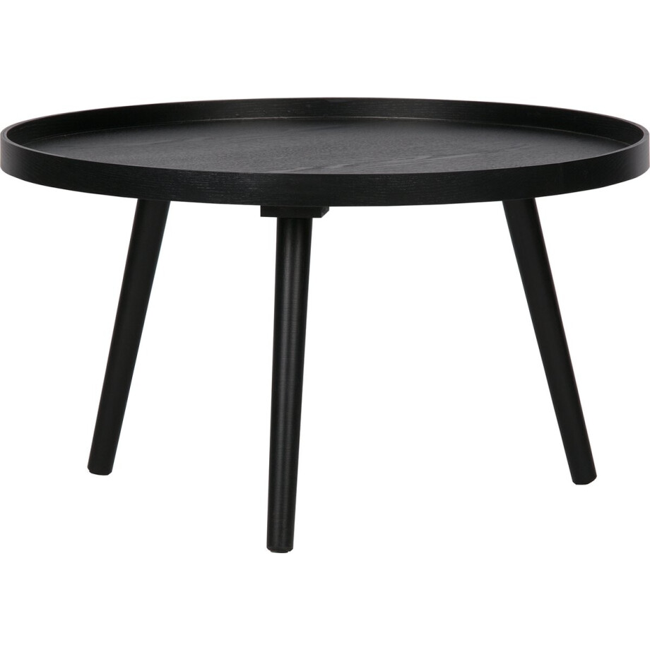 WOOOD Mesa Bijzettafel L - Hout - Zwart - 34xØ60 WOOOD Mesa Bijzettafel L - Hout - Zwart - 34xØ60 afbeelding 1