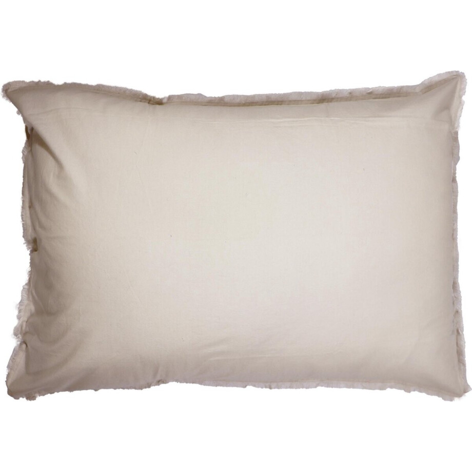 Matt & Rose Set Kussenslopen Beige - 50 x 70 cm - Gewassen Katoen afbeelding 1