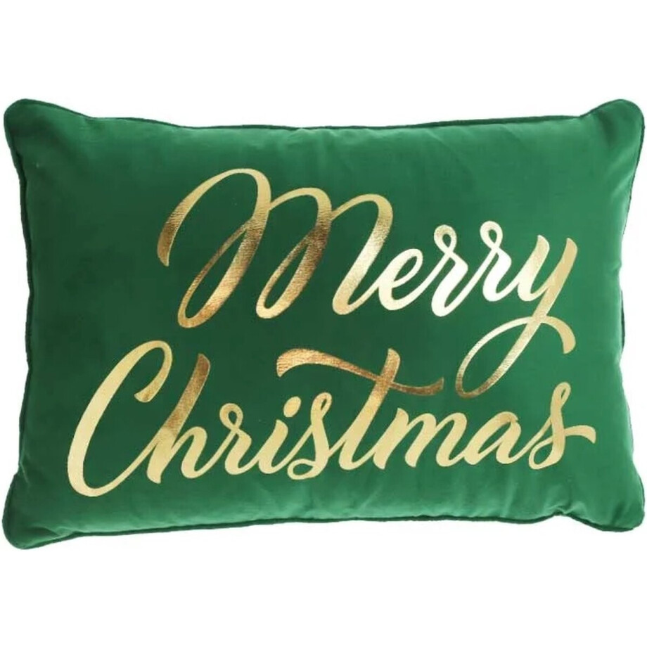 Unique Living - Sierkussen Merry Dark Green - 40x60cm afbeelding 1