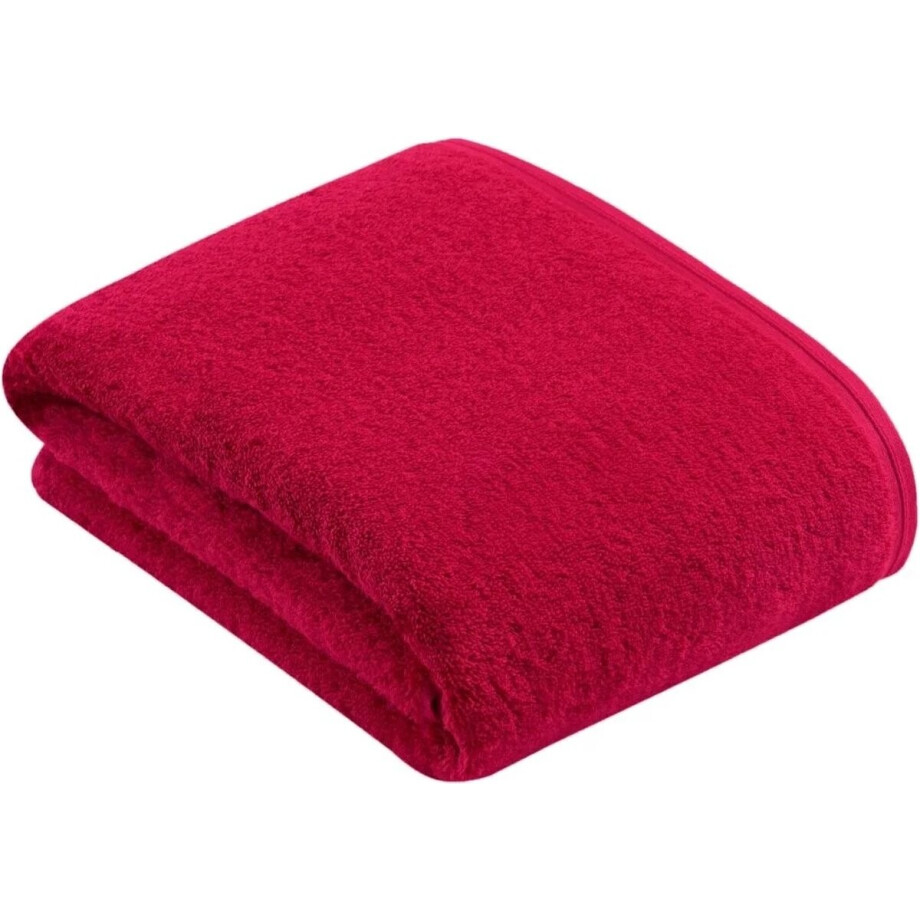VOSSEN VEGAN LIFE HANDDOEK KERSENROOD 50/100 afbeelding 1