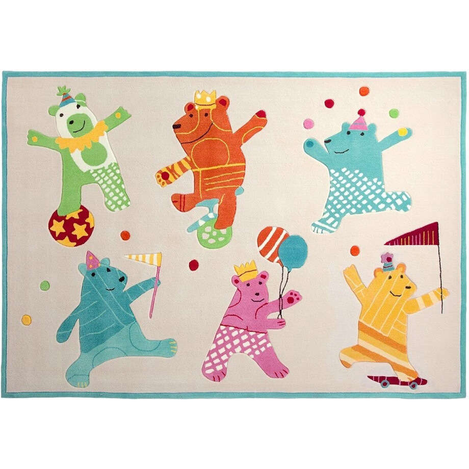 Esprit - Dancing Bears - Kinder vloerkleed - 120x180 cm - zand - Esprit - Dancing Bears - Kinder vloerkleed - 120x180 cm - zand - afbeelding 1
