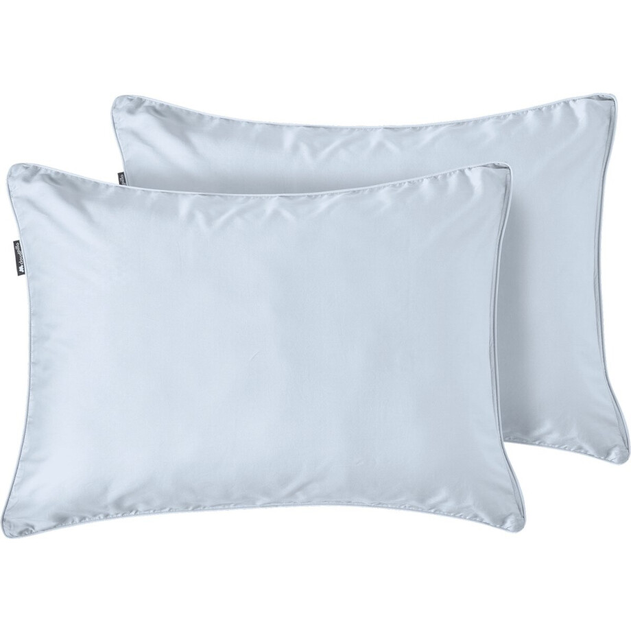Cloudpillo Duopack Kussenslopen - Set van 2 (55x75 cm) - Luxe Katoen Satijn (300TC) - Sky Blue - Zijdezacht, Hypoallergeen & Ademend Cloudpillo Duopack Kussenslopen - Set van 2 (55x75 cm) - Luxe Katoen Satijn (300TC) - Sky Blue - Zijdezacht, Hypoallergeen & Ademend afbeelding 1