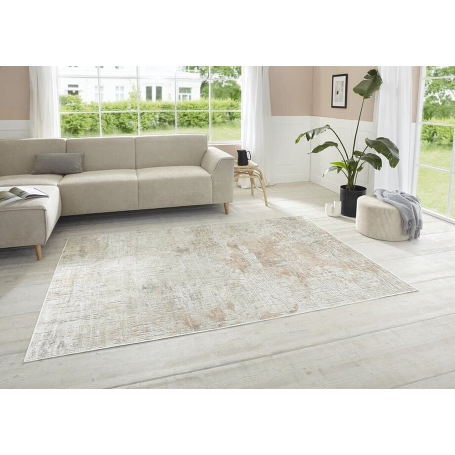 Flycarpets Elle Decoration - Modern Design Vloerkleed - Chameis - Beige / Peach - 95x140 cm Flycarpets Elle Decoration - Modern Design Vloerkleed - Chameis - Beige / Peach - 95x140 cm afbeelding 1