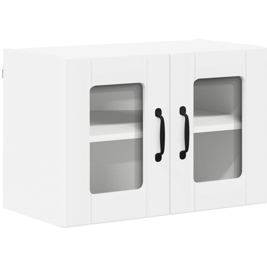 vidaXL - Wandglas - Kasten - LUCCA - Hoogglans - Wit - 60 - x - 31 - x - 40 - cm vidaXL - Wandglas - Kasten - LUCCA - Hoogglans - Wit - 60 - x - 31 - x - 40 - cm afbeelding 1