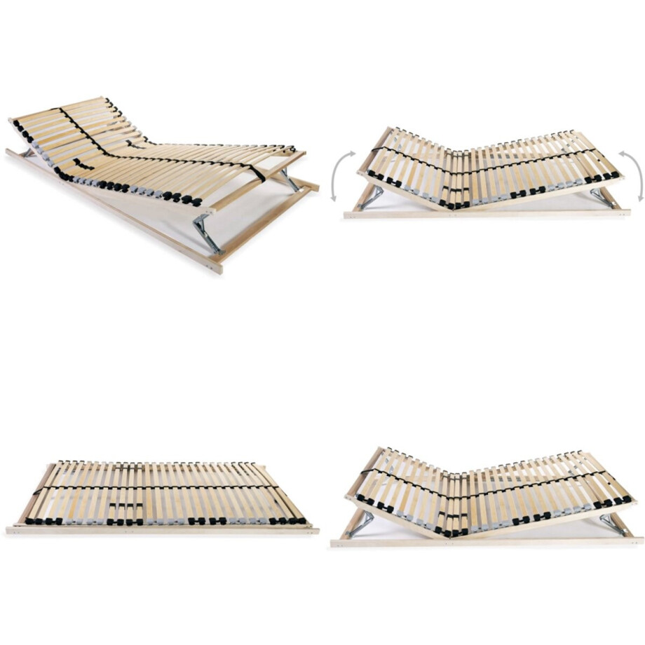 vidaXL Lattenbodem met 28 latten 7 zones 90x200 cm - Bedbodem - Bedbodems - Lattenbodem - Lattenbodems vidaXL Lattenbodem met 28 latten 7 zones 90x200 cm - Bedbodem - Bedbodems - Lattenbodem - Lattenbodems afbeelding 1