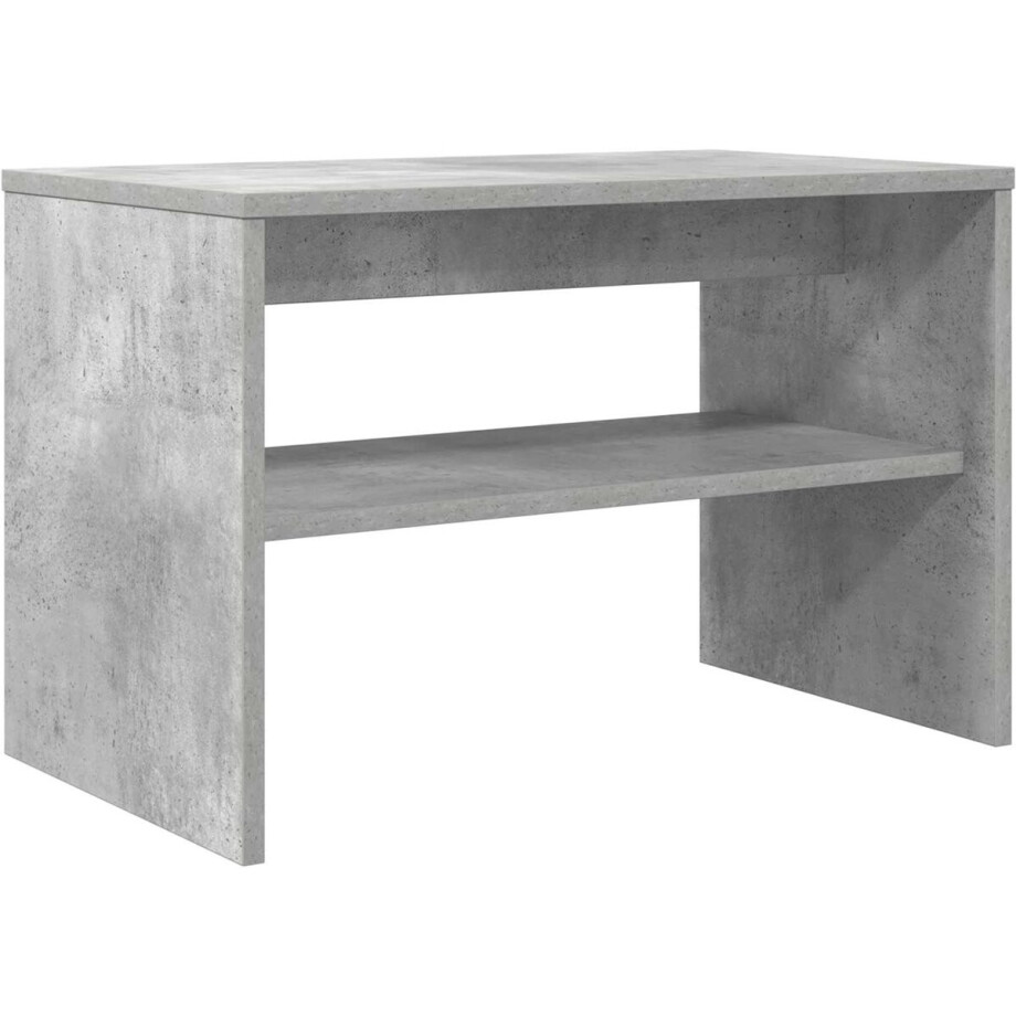 vidaXL - TV - Kast - 60 - x - 35 - x - 40 - cm - Beton - Grijs - Bewerkt - hout vidaXL - TV - Kast - 60 - x - 35 - x - 40 - cm - Beton - Grijs - Bewerkt - hout afbeelding 1