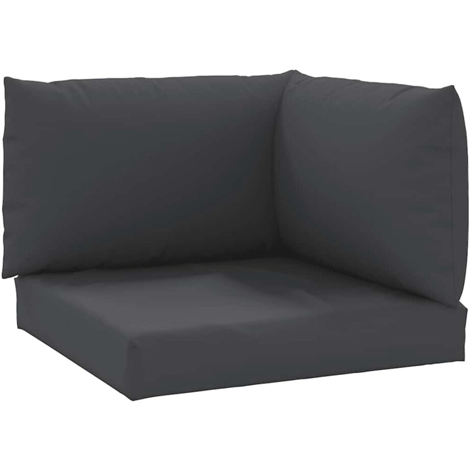 vidaXL - Palletkussens - 3 - st - oxford - stof - zwart afbeelding 1