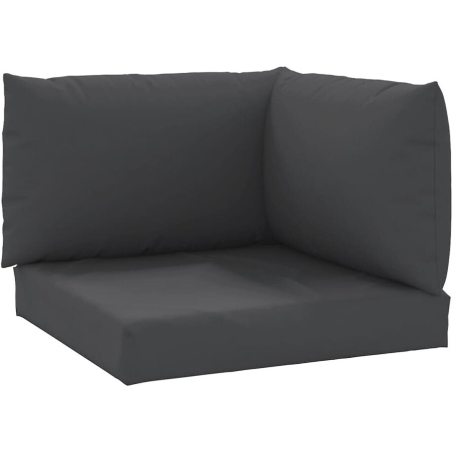vidaXL - Palletkussens - 3 - st - oxford - stof - zwart afbeelding 1