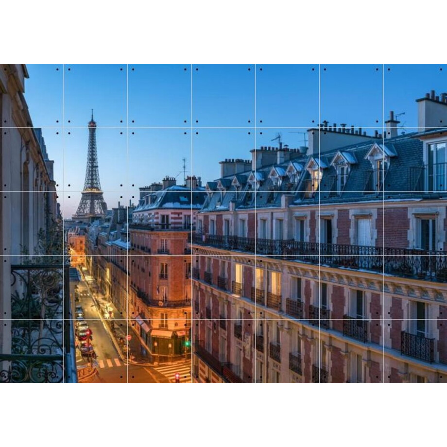 IXXI Balcony with Eiffel Tower view, Paris, France, Jan Becke - 140 x 100 cm - Gratis ophangtool - Grote wanddecoratie en posters - Fotografie IXXI Balcony with Eiffel Tower view, Paris, France, Jan Becke - 140 x 100 cm - Gratis ophangtool - Grote wanddecoratie en posters - Fotografie afbeelding 1