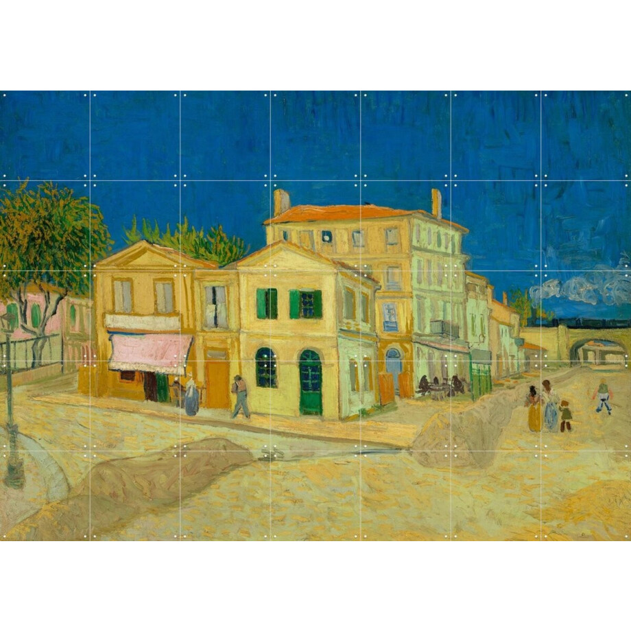 IXXI Het gele huis (1888), Vincent van Gogh (1853 - 1890) & Van Gogh Museum - 140 x 100 cm - Gratis ophangtool - Grote wanddecoratie en posters - afbeelding 1