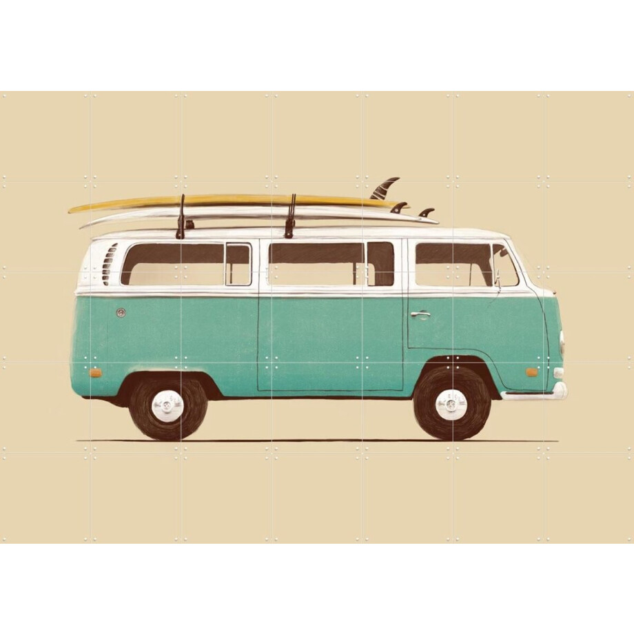 IXXI Blue Van, Florent Bodart - 140 x 100 cm - Gratis ophangtool - Grote wanddecoratie en posters - Speels, Vintage, Illustraties, Minimalisme IXXI Blue Van, Florent Bodart - 140 x 100 cm - Gratis ophangtool - Grote wanddecoratie en posters - Speels, Vintage, Illustraties, Minimalisme afbeelding 1