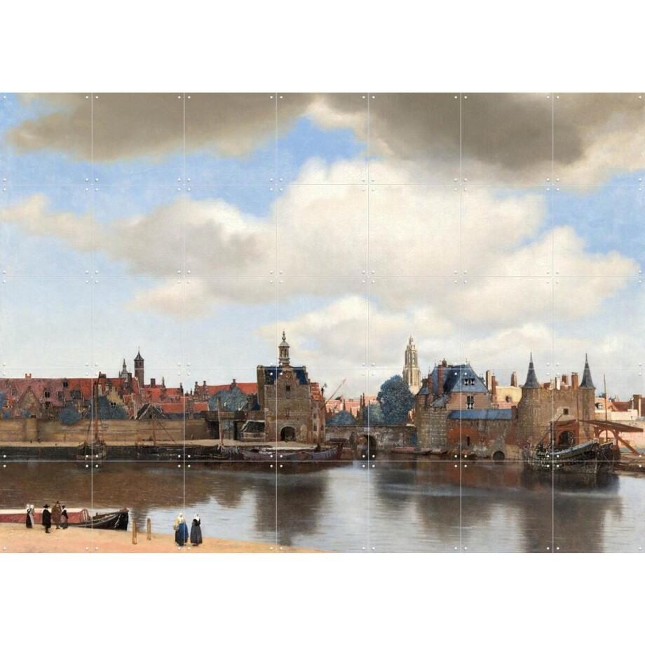 IXXI Gezicht op Delft, Johannes Vermeer & Mauritshuis - 140 x 100 cm - Gratis ophangtool - Grote wanddecoratie en posters - Olieverf, Schilderijen IXXI Gezicht op Delft, Johannes Vermeer & Mauritshuis - 140 x 100 cm - Gratis ophangtool - Grote wanddecoratie en posters - Olieverf, Schilderijen afbeelding 1