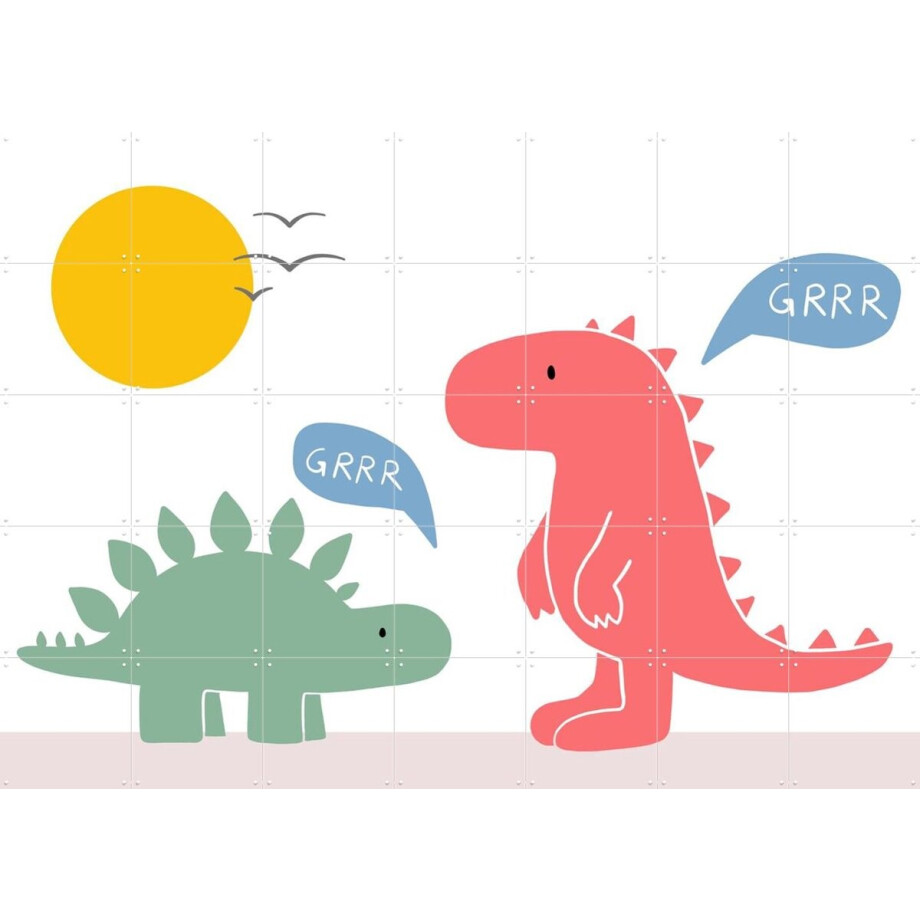 IXXI When Dinos Meet, BAINAI - 140 x 100 cm - Gratis ophangtool - Grote wanddecoratie en posters - Fantasierijk, Kleurrijk, Speels, Cartoonesk IXXI When Dinos Meet, BAINAI - 140 x 100 cm - Gratis ophangtool - Grote wanddecoratie en posters - Fantasierijk, Kleurrijk, Speels, Cartoonesk afbeelding 1