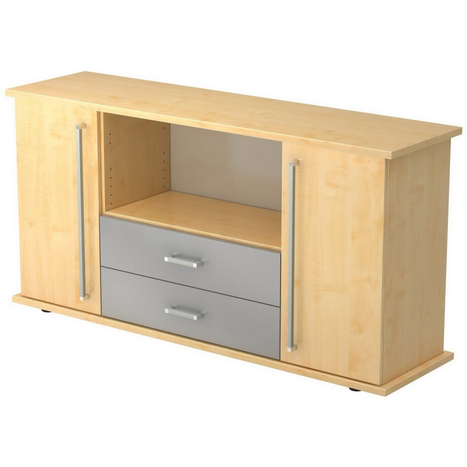 Kapa SB | Dressoir | met deuren + laden Pruim / Wit afbeelding 1