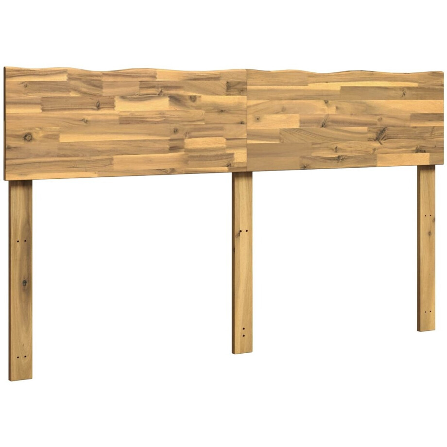 vidaXL - Live - Edge - Hoofdbord - ROSTOCK - Wit - 140 - cm - Massief - Acacia - Hout vidaXL - Live - Edge - Hoofdbord - ROSTOCK - Wit - 140 - cm - Massief - Acacia - Hout afbeelding 1