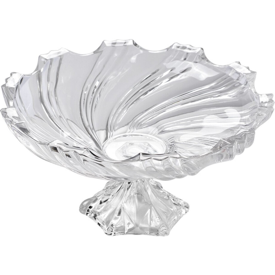 Clayre & Eef Fruitschaal Ø 38x21 cm Transparant Glas Clayre & Eef Fruitschaal Ø 38x21 cm Transparant Glas afbeelding 1