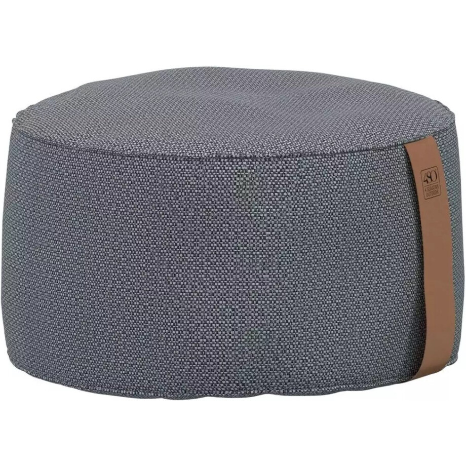 Poef klein 58 x 32 cm - antraciet | 4 Seasons Outdoor Poef klein 58 x 32 cm - antraciet | 4 Seasons Outdoor afbeelding 1
