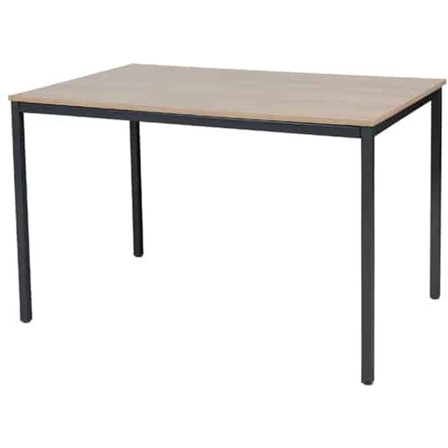 Bureautafel - Domino Basic 180x80 Havana Kersen - wit frame afbeelding 1