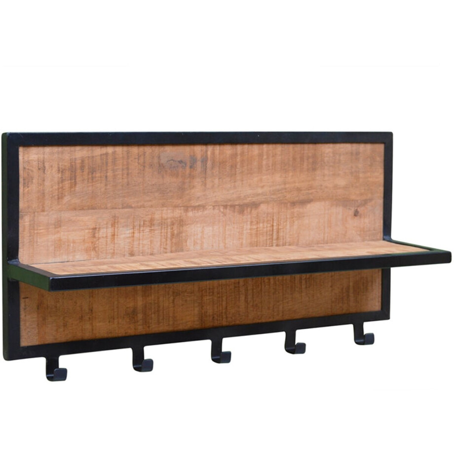 Kapstok Brix | Naturel Mangohout afbeelding 1