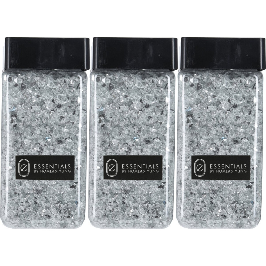 Decoratie steentjes/hobby steentjes - Zilver - 1650 ml - 2/4 mm afbeelding 1