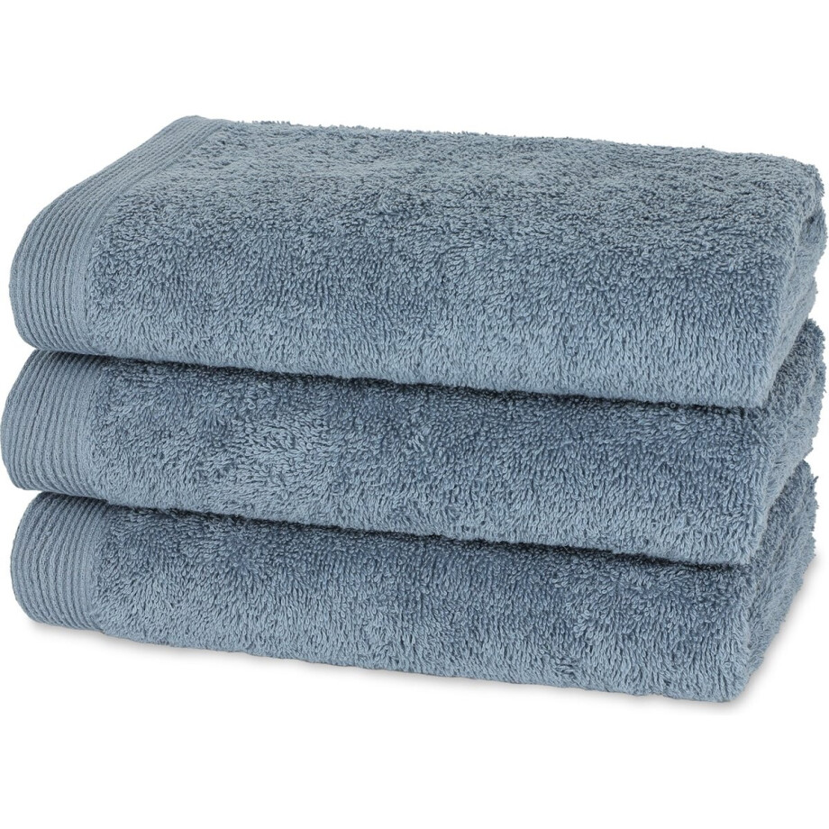 Casilin - Como - set van 3 handdoeken - 50x100 - Jeans Blauw afbeelding 1