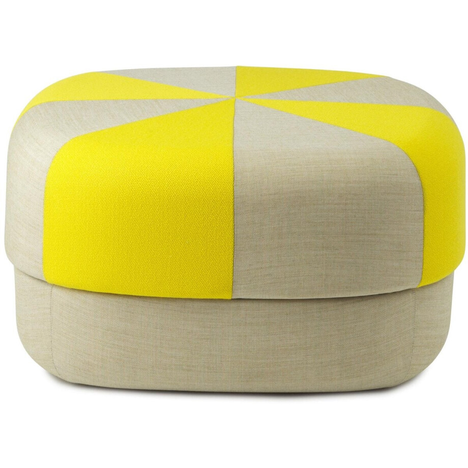 Normann Copenhagen Circus Duo Poef Large Geel Normann Copenhagen Circus Duo Poef Large Geel afbeelding 1
