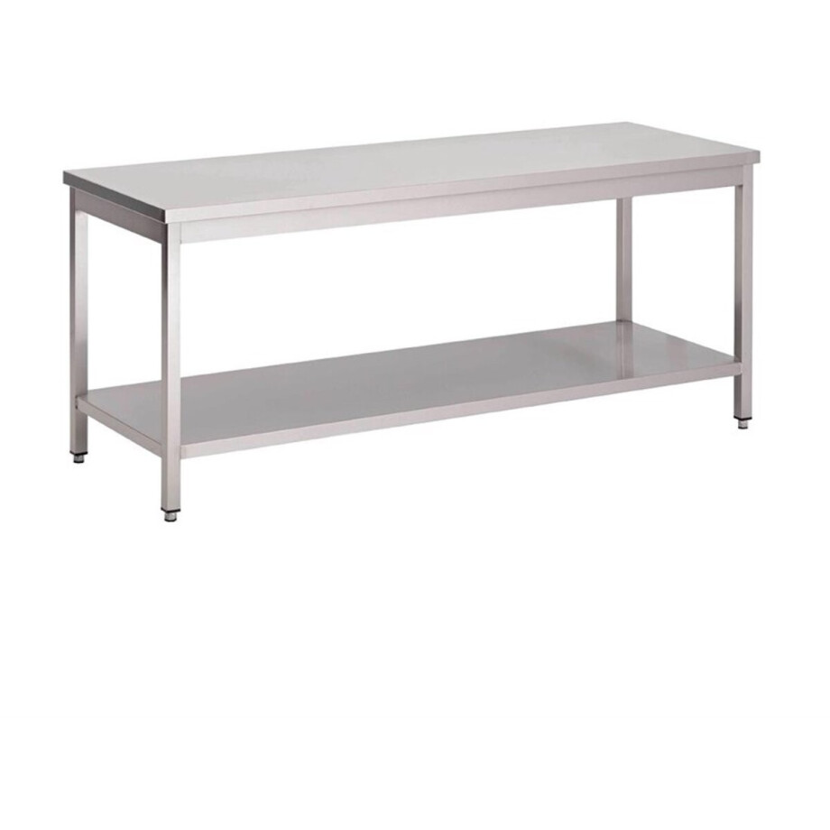 Werktafel - RVS - Onderblad - 150 X 70cm GN126 - Horeca & Professioneel afbeelding 1