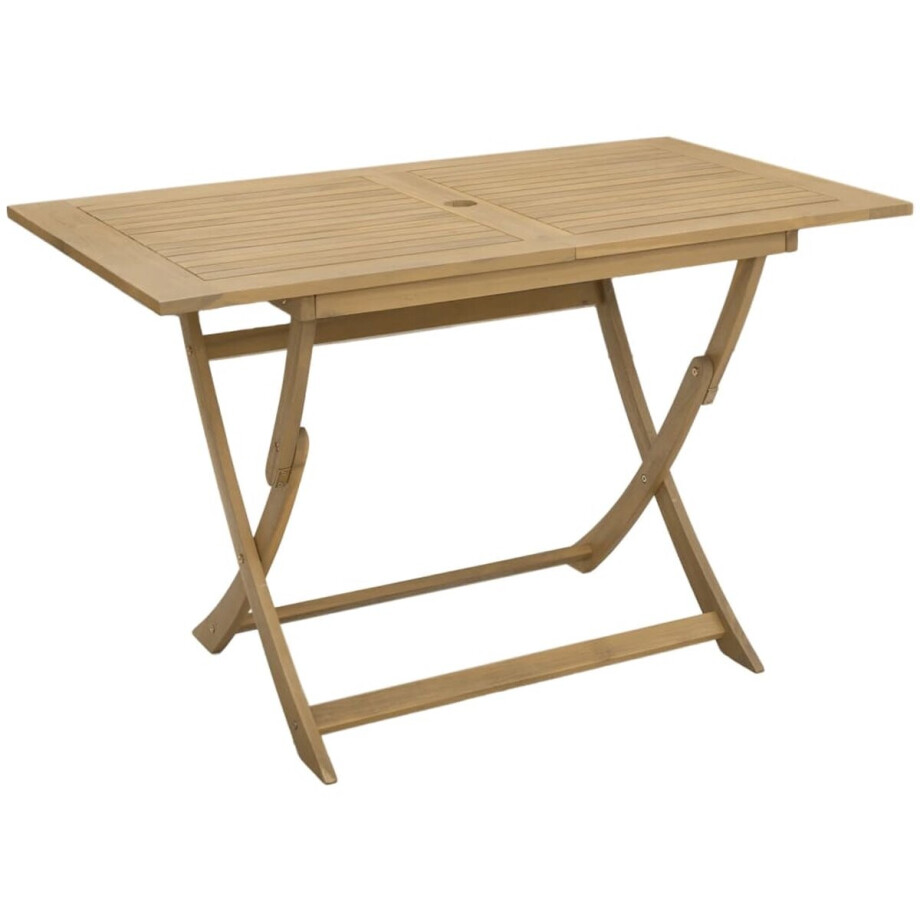vidaXL Tuintafel - Tuintafels - Tuintafel - Tuintafels - Tuintafel inklapbaar 120x70x75 cm massief acaciahout afbeelding 1