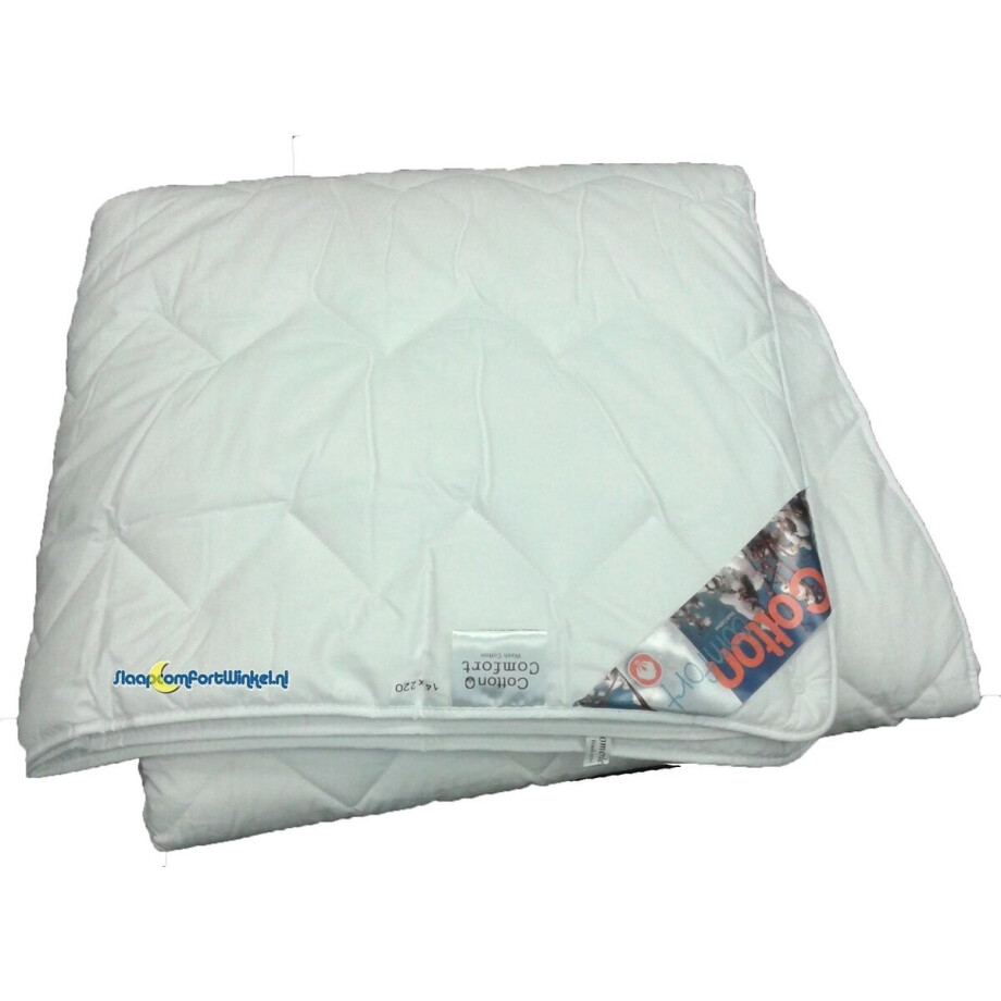 Cotton Comfort 4-Seizoenen Dekbed - 100% Katoen - Eenpersoons - 140x200 cm - Wit Cotton Comfort 4-Seizoenen Dekbed - 100% Katoen - Eenpersoons - 140x200 cm - Wit afbeelding 1