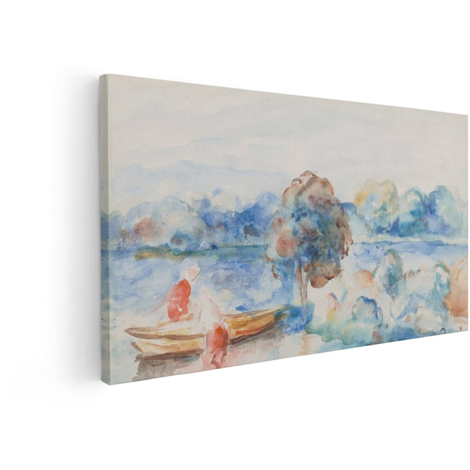 Artaza Canvas Schilderij Boot - 60x30 cm - Wanddecoratie Waterverf Meer - Muurdecoratie Landschap - Decoratie Natuur - Impressionisme Artaza Canvas Schilderij Boot - 60x30 cm - Wanddecoratie Waterverf Meer - Muurdecoratie Landschap - Decoratie Natuur - Impressionisme afbeelding 1